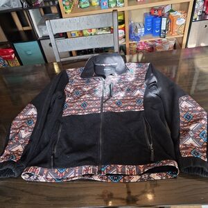 Hooey® Men's Aztec Printed Brown Tech Jacket HJ091BRAZ